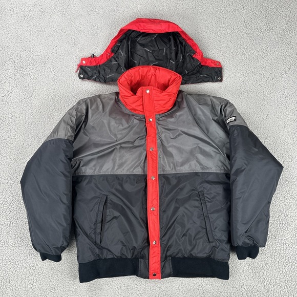 CB Sports Other - Vtg 80s Olympian CB Sports Gore Tex Jacket Coat Men Large Black Grey Red Lined